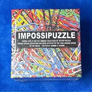 NIB & SEALED Impossipuzzle Paper Clips Puzzle. 100 Pieces, Bright Colors